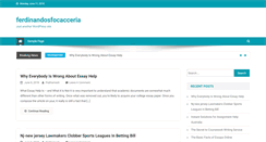 Desktop Screenshot of ferdinandosfocacceria.com